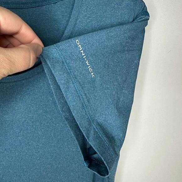 Columbia Women's Omni-wick Short Sleeve Teal Shirt, XL - Picture 4 of 5